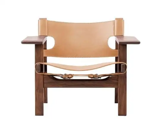Fredericia Furniture 2226 Der spanische Stuhl von Børge Mogensen – Naturleder/geöltes Walnussholz