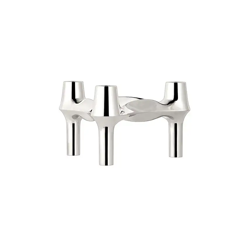 STOFF Nagel BMF Kerzenhalter H: 7,5 cm - Chrom