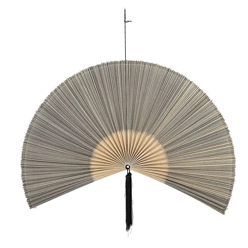 Bloomingville Jaime Wanddekoration 145x72 cm - Bambus/Schwarzes Karagumoy
