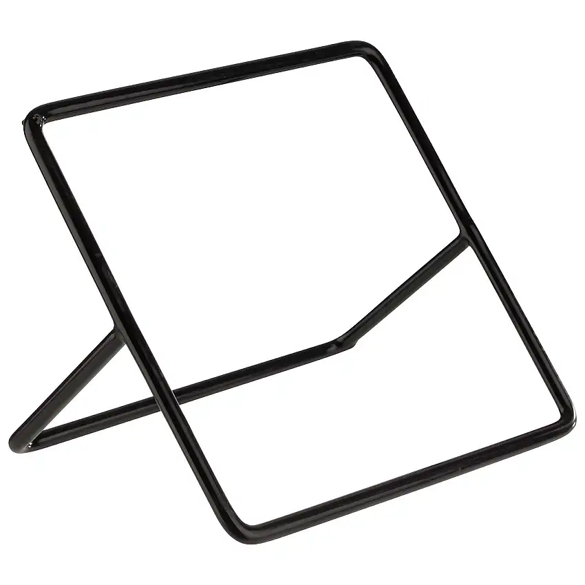 Buffetständer SQUARE, Metall/ PVC schwarz, 12 x 12 x 7 cm