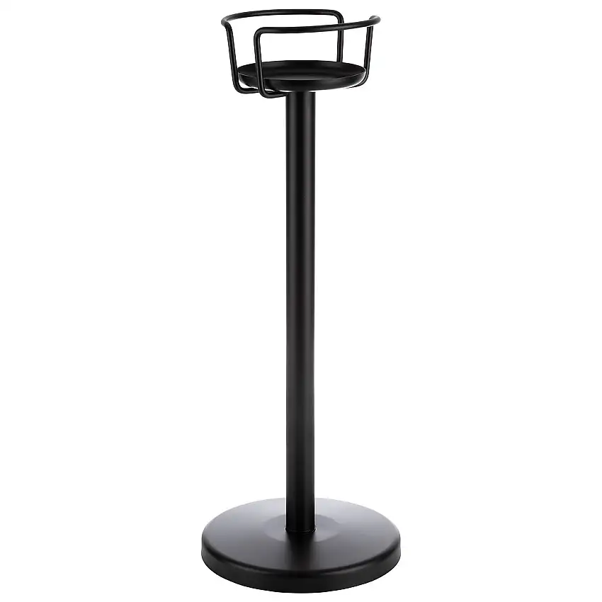 Ständer für Wein-, Sektkühler, Metall/ Zinkdruckguss, D: 19,5 / 26,5 cm, H: 71,5 cm, Farbe: schwarz
