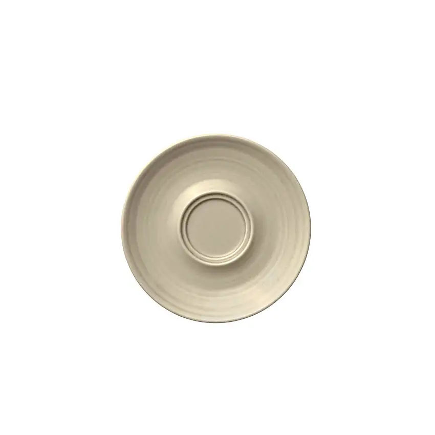 Bauscher, Country House : Sand - Untertasse m. Doppelspiegel, Struktur, 16 cm