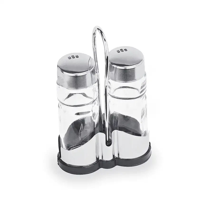 WAS Menage 2-teilig MENAGE 1755, Salz & Pfeffer, Höhe 12 cm, Chromnickelstahl, E