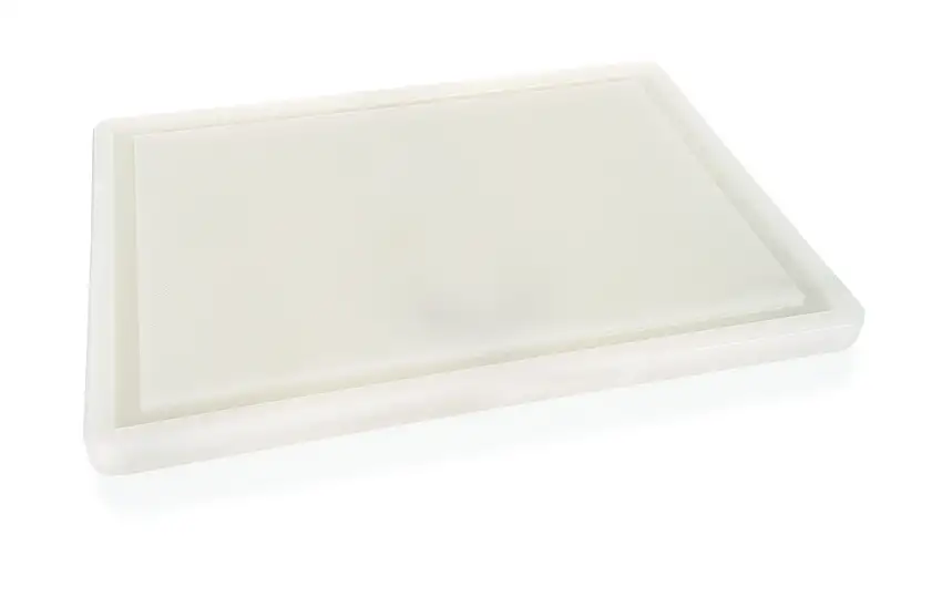 WAS Schneidbrett mit Saftrille, 40 x 25 x 2 cm, Polyethylen