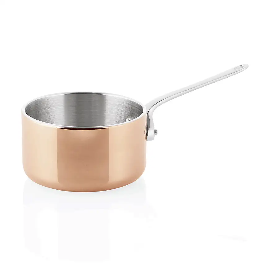 WAS Mini Servierkasserolle MINI COPPER 3PLY, Ø 10 cm, 460 ml, Kupfer, Aluminium,