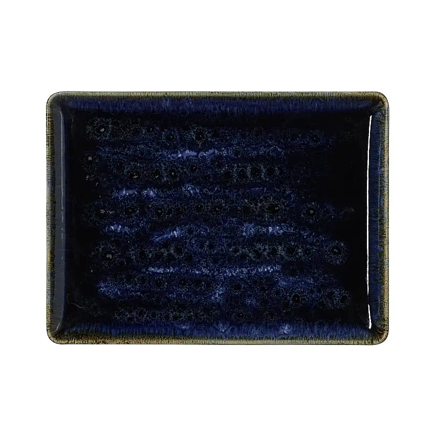 WAS Teller Set VIDA DARK OCEAN, flach, 27 x 20 cm, Set á 6 Stück, dark ocean, Po
