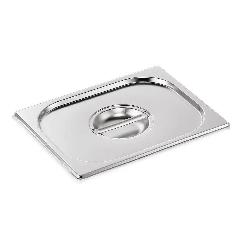 WAS GN Deckel GN CORE 1/2, mit Löffelaussparung, Chromnickelstahl