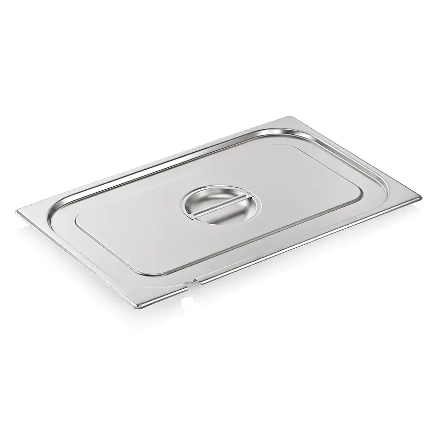 WAS GN Deckel GN SELECT 1/1, mit Löffelaussparung, Chromnickelstahl 18/8