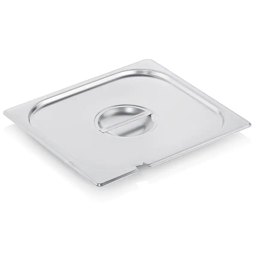 WAS GN Deckel GN SELECT 2/3, mit Löffelaussparung, Chromnickelstahl 18/8