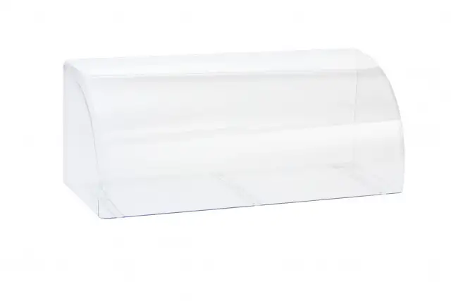APS Vitrine / Thekenaufsatz 63,5 x 25 cm, H: 25 cm , SAN, glasklar, aus einem Te