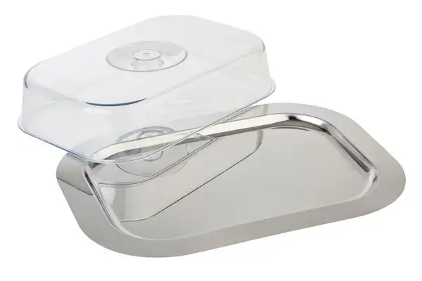 APS Tablett mit Haube -FINESSE- 42 x 31 cm , 18/0 Edelstahl