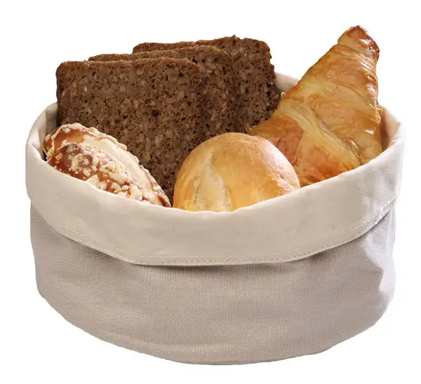 APS Brottasche 20 x 15 cm, H: 7 cm , Baumwolle, beige