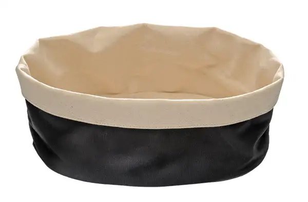 APS Brottasche 25 x 18 cm, H: 9 cm , Baumwolle, beige, schwarz