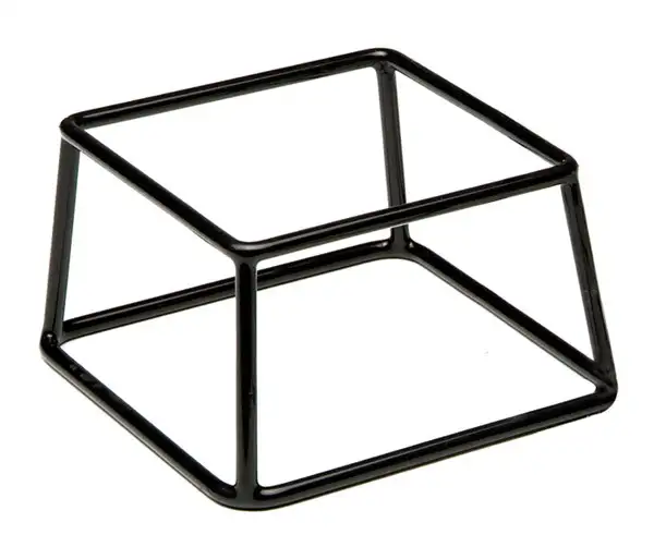 APS Buffet-Ständer -MULTI- 18 x 18 cm, H: 10 cm , Metall, schwarz ummantelt