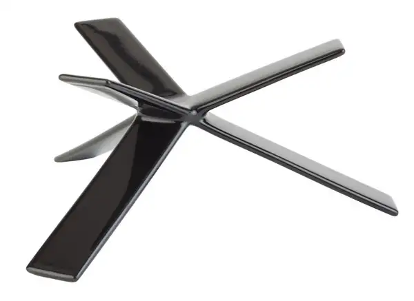 APS Buffet-Ständer -STAR- H: 8 cm , Metall, schwarz ummantelt
