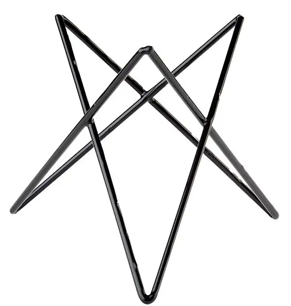 APS Buffet-Ständer -PRISMA- Ø 26 cm, H: 20 cm , Metall, schwarz ummantelt