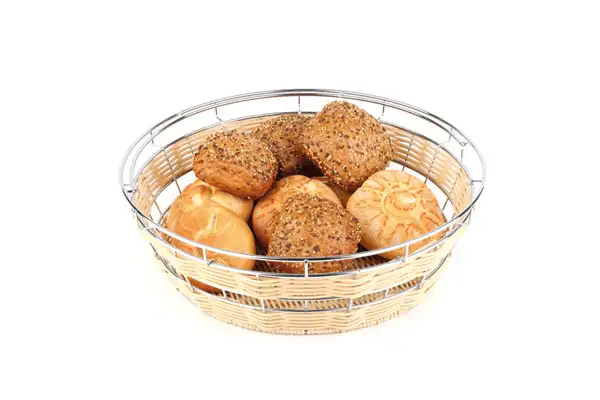 APS Bufett-Korb -RUND- Ø 40 cm, H: 12,5 cm , Polypropylen, beige