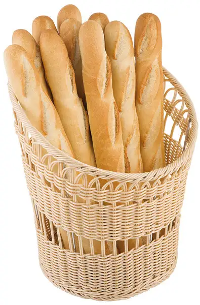 APS Baguette-Korb Ø 35 cm, H: 25 / 42 cm , Polypropylen, beige