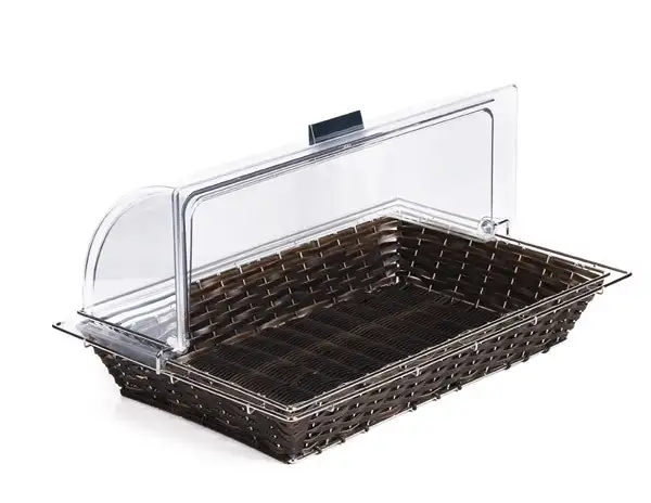 APS Buffet-Korb 56,5 x 36 cm, H: 10 cm , Polypropylen, dunkelbraun