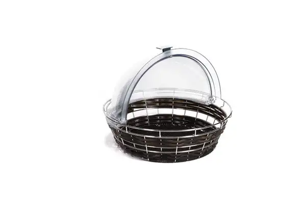 APS Basket Round Ø 40 cm, H: 12,5 cm , Polypropylen, dunkelbraun