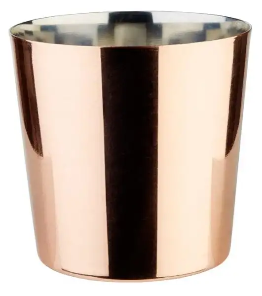 APS Servier-Eimer / -Becher Ø 8,5 cm, H: 8,5 cm , Edelstahl, Kupfer-Look