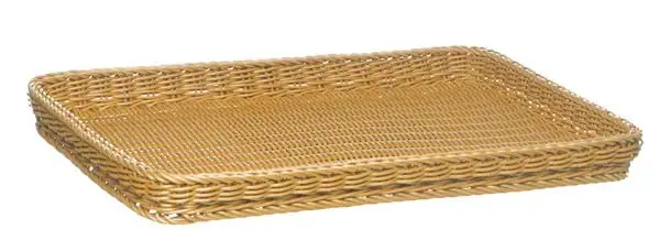 APS Tablett Bäcker-Maß 60 x 40 cm, H: 5 cm , Polypropylen, beige