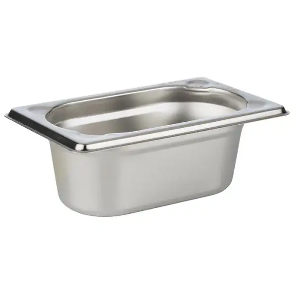 APS GN 1/9 Behälter 17,6 x 10,8 cm, Tiefe: 65 mm , Edelstahl, 0,6 Liter