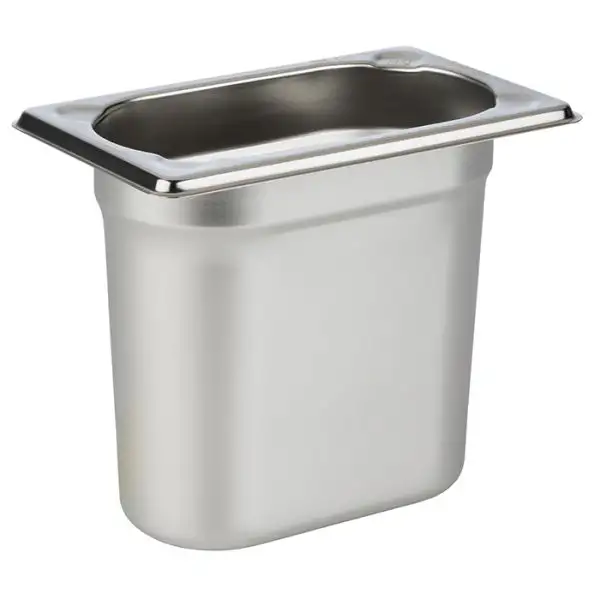 APS GN 1/9 Behälter 17,6 x 10,8 cm, Tiefe: 150 mm , Edelstahl, 1,5 Liter