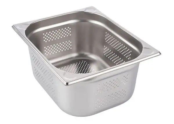 APS GN 1/2 Behälter, perforiert 32,5 x 26,5 cm, Tiefe: 200 mm , Edelstahl, 12,5