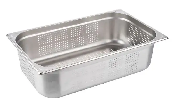 APS GN 1/1 Behälter, perforiert 53 x 32,5 cm, Tiefe: 150 mm , Edelstahl, 21 Lite