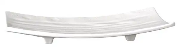 APS Tablett, Sushiboard -ZEN- 22 x 12 cm, H: 3 cm , Melamin, schwarz, Steinoptik