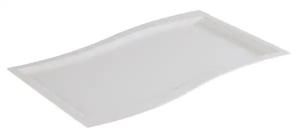 APS GN 1/1 Tablett -SINUS- 53 x 32,5 cm, H: 2 cm , Melamin, weiß