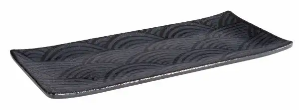 APS Tablett -DARK WAVE- 23 x 10,5 cm, H: 1,5 cm