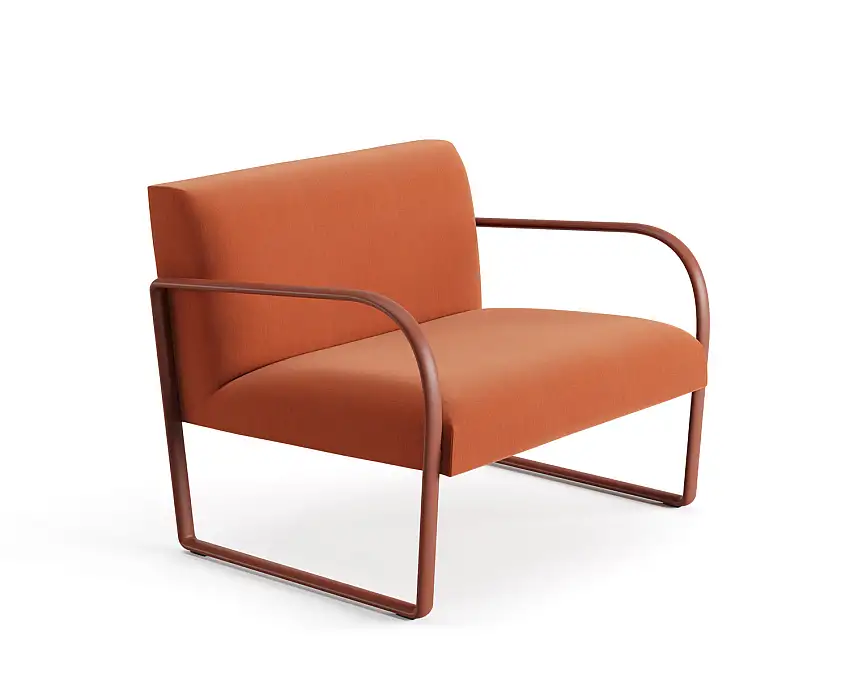 Arper - Arcos Loungesessel, voll bezogen #6101
