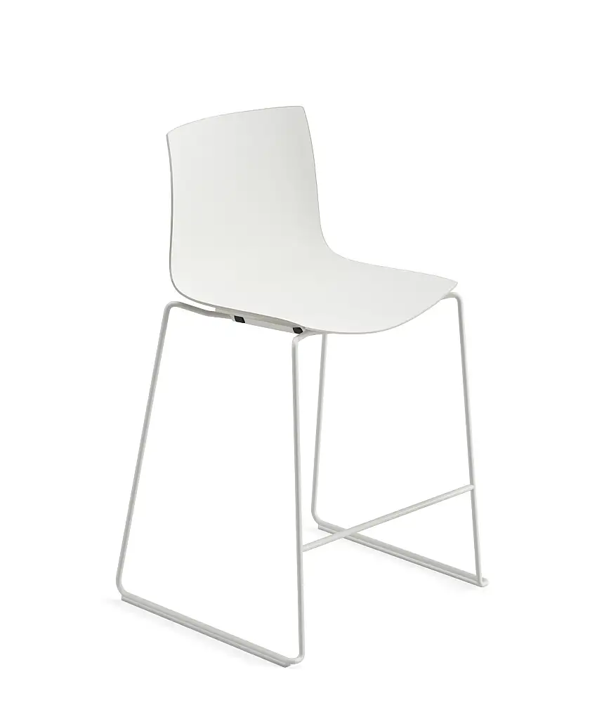 Arper - Catifa 46 Barhocker, höhe 64 cm, zweifarbig, weiß / weiß-elfenbein #0474
