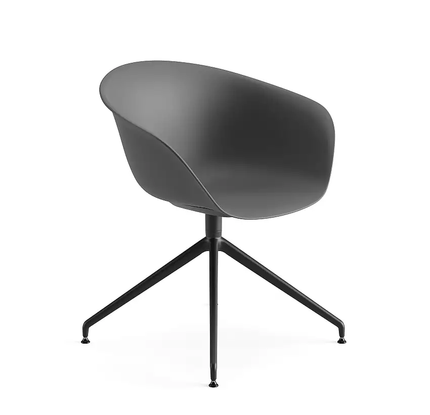 Arper - Duna 02 Stuhl, schwarz #4206