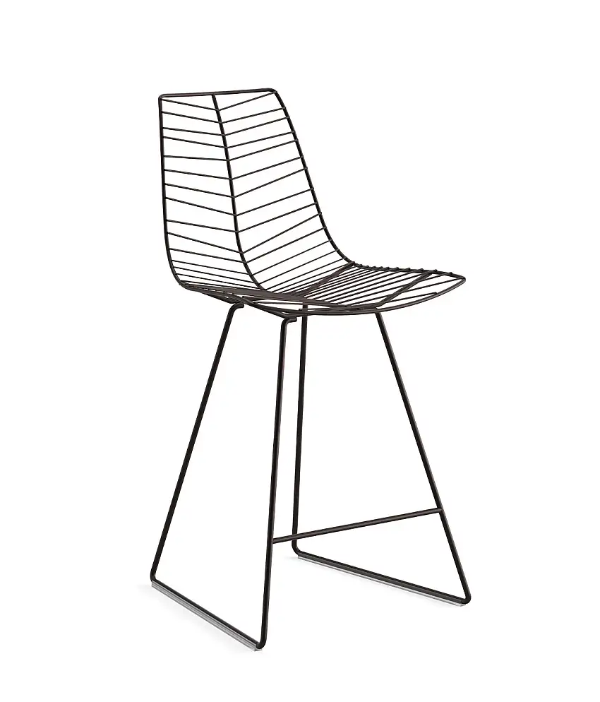 Arper - Leaf Barhocker, höhe 64 cm, mokkabraun #1817