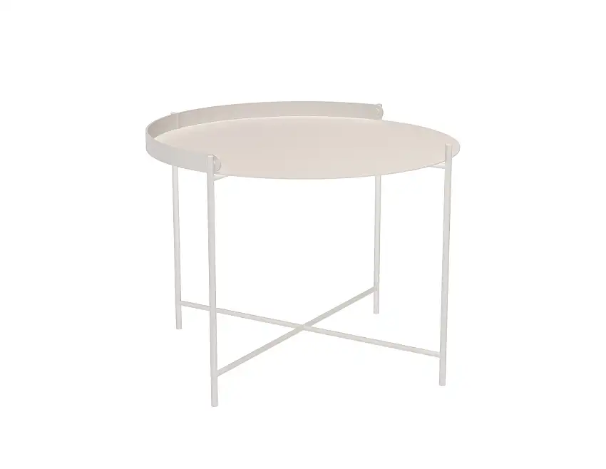 HOUE - Edge Beistelltisch, Ø 62 cm, muted white