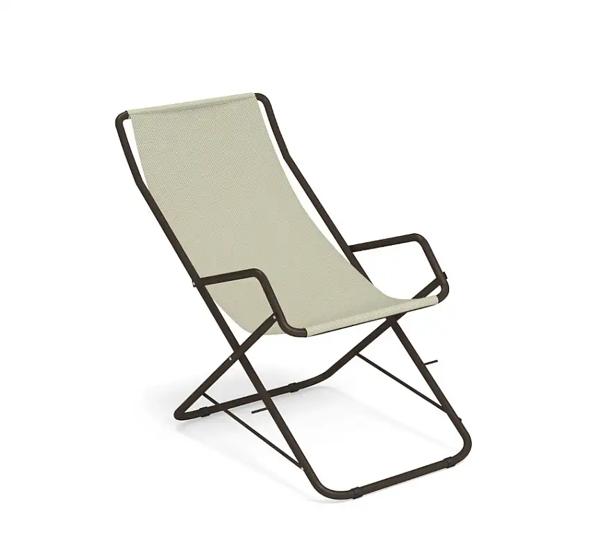 Emu - Bahama Liegestuhl, indischbraun / beige