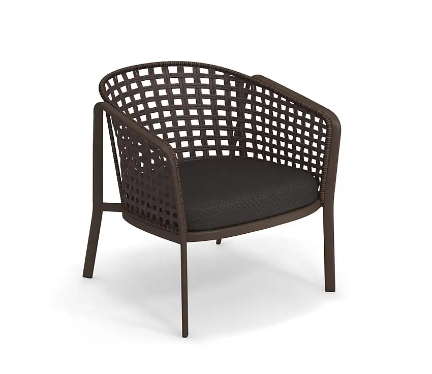 Emu - Carousel Loungesessel Sqaure Twist 1217, indischbraun / braun