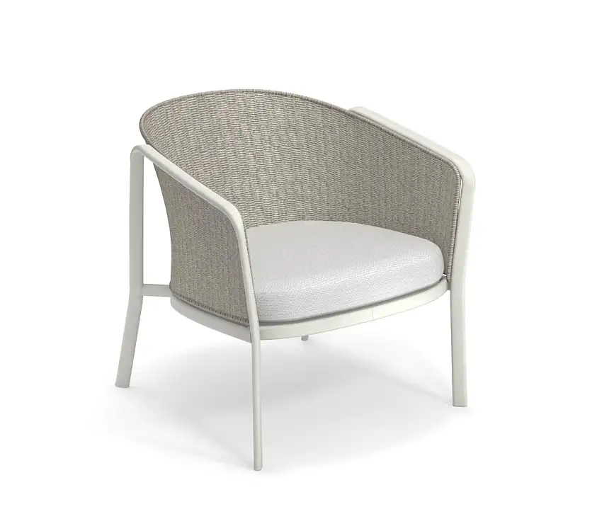 Emu - Carousel Loungesessel Thick Twist 1216, weiß / elfenbein