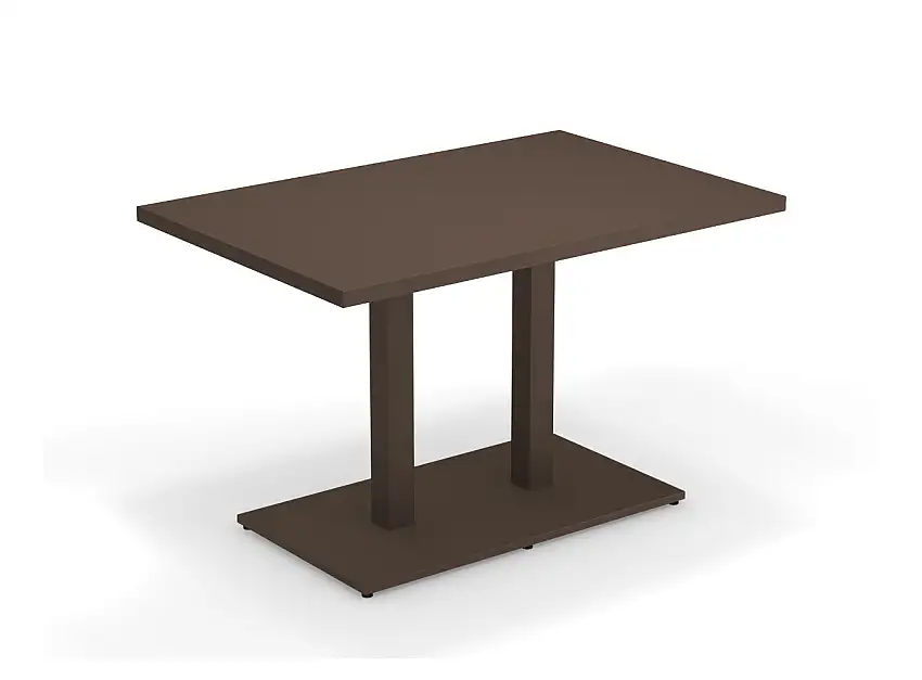Emu - Round Tisch, 120 x 80 cm, indischbraun