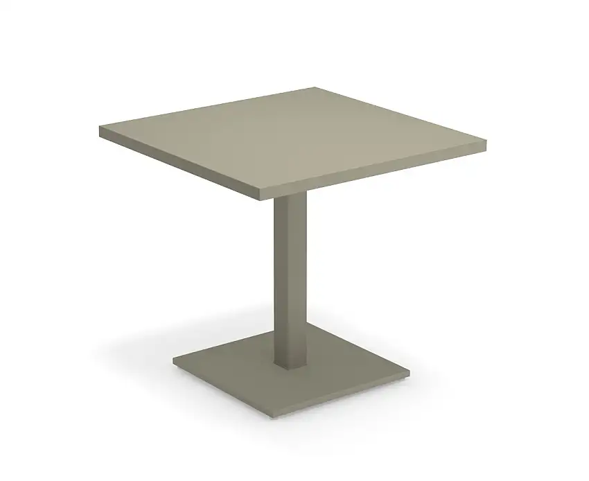 Emu - Round Tisch, 80 x 80 cm, graugrün