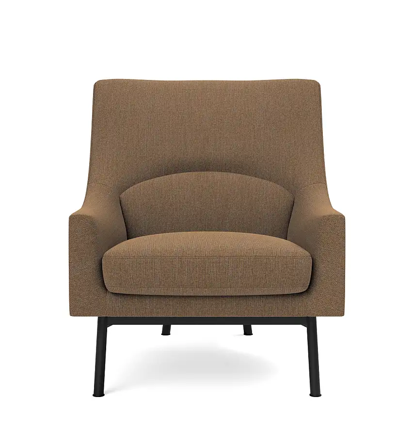Fredericia - A-Chair Metal Base, schwarz / re-wool 358
