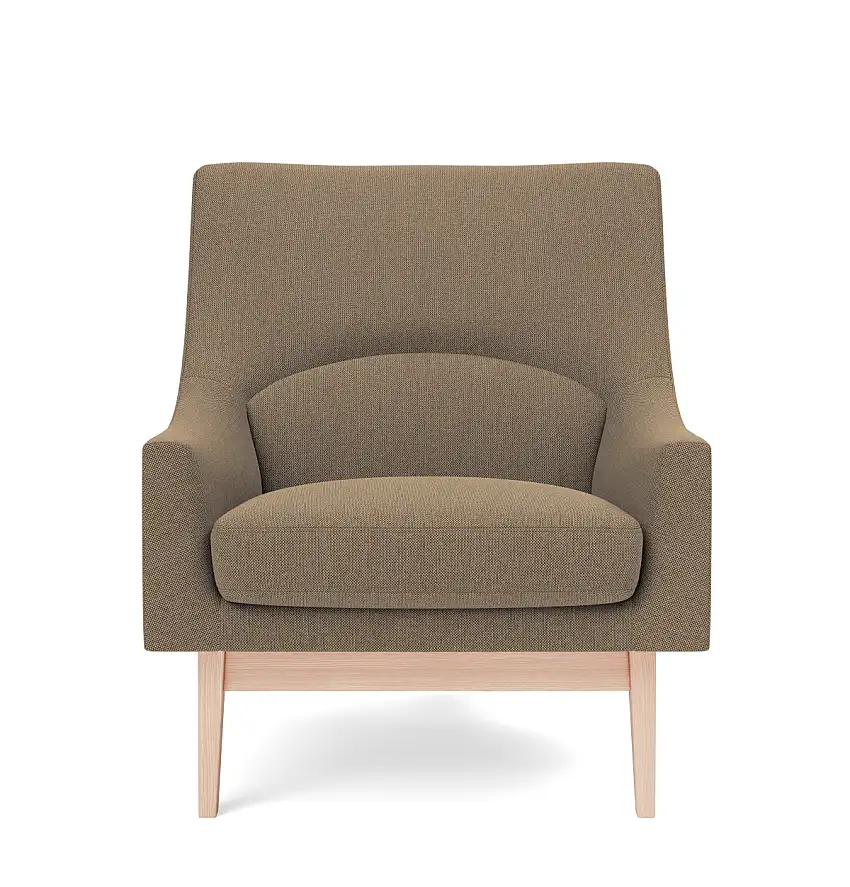Fredericia - A-Chair Wood Base, eiche lackiert / re-wool 358