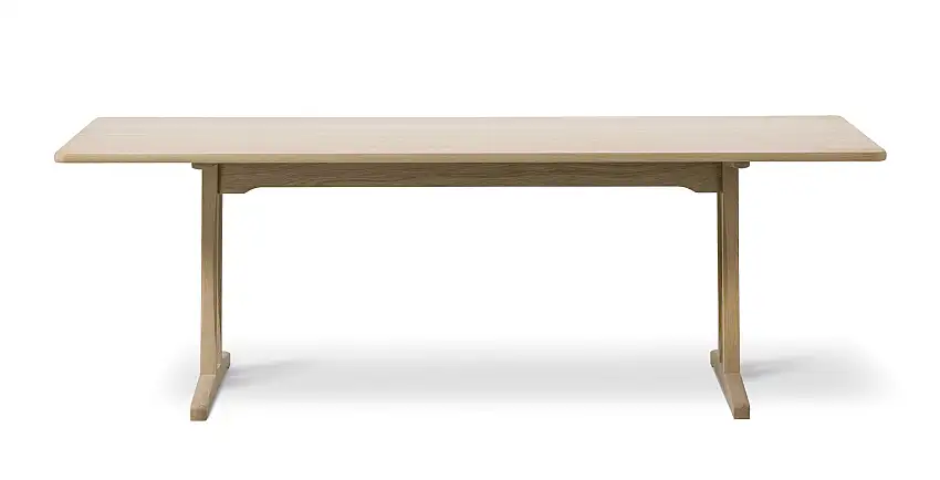 Fredericia - C18 Mogensen Shaker Esstisch, 220 x 90 cm, eiche geseift