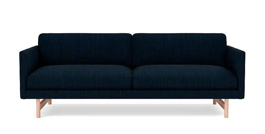 Fredericia - Calmo Sofa 2-Sitzer, 95 cm, eiche lackiert / sunniva 783