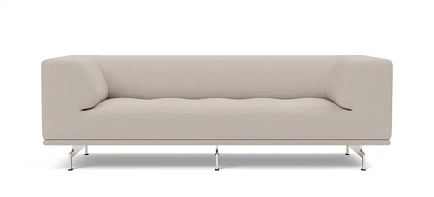 Fredericia - Delphi Sofa - Model 4510, brushed aluminium / steelcut trio 213