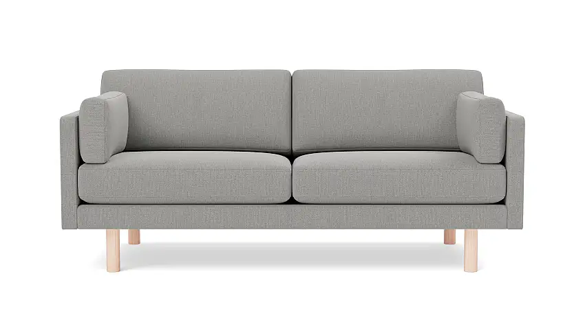 Fredericia - EJ220 Sofa 2-Sitzer, 76 cm, eiche geseift / re-wool 128