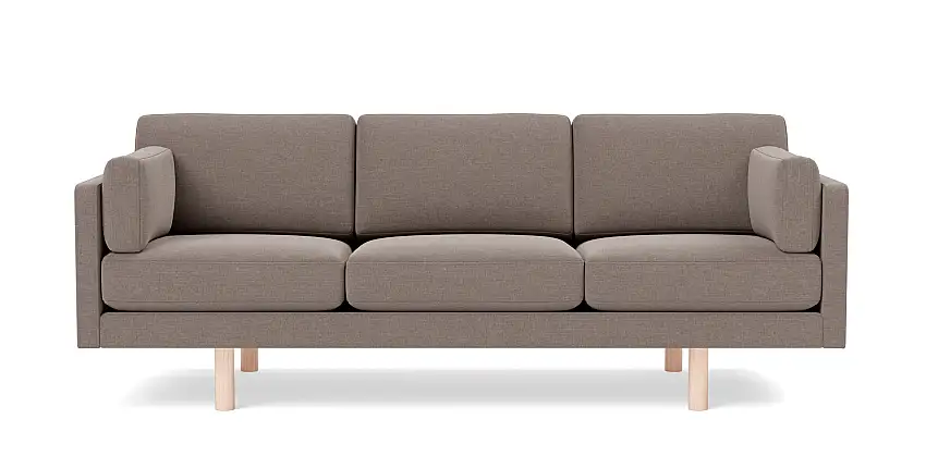 Fredericia - EJ220 Sofa 3-Sitzer, eiche geseift / erik, 9998 broken grey